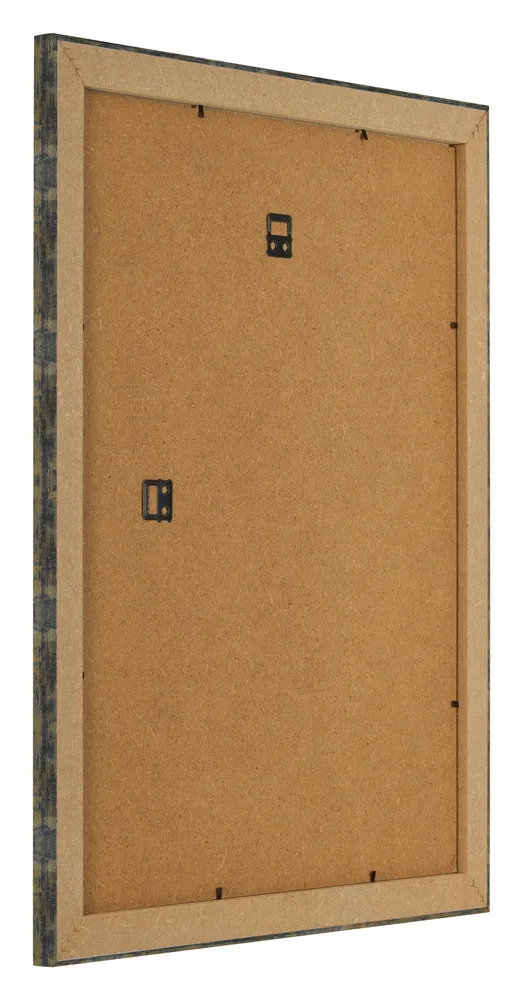 Bilderrahmen 36x49 cm - Blau Gold Meliert - MDF - Pisa