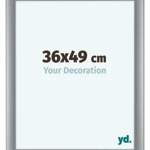 Bilderrahmen 36x49 cm - Silber Matt - MDF - Como