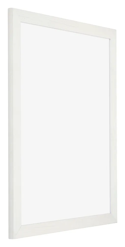 Bilderrahmen 36x49 cm - Weiss Gemasert - MDF - Mura