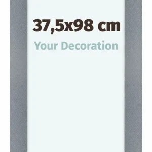 Bilderrahmen 37,5x98 cm - Aluminium - Gebürstet - MDF - Como