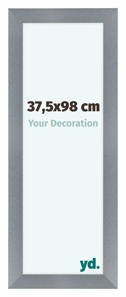 Bilderrahmen 37,5x98 cm - Aluminium - Gebürstet - MDF - Como