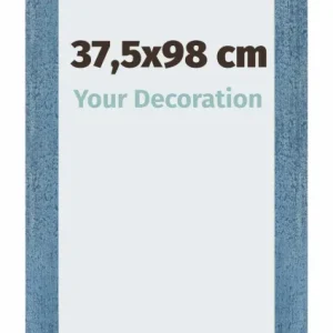 Bilderrahmen 37,5x98 cm - Hellblau Gewischt - MDF - Mura