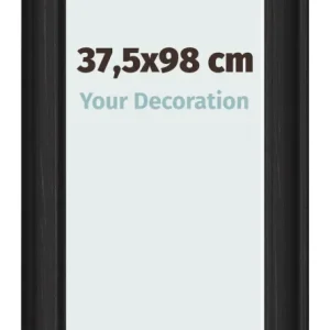 Bilderrahmen 37,5x98 cm - Schwarz Gemasert - MDF - Lazio