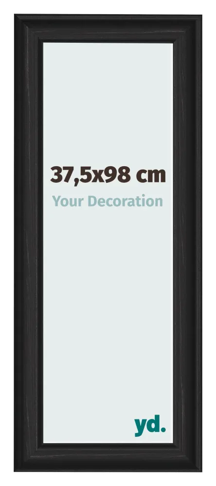 Bilderrahmen 37,5x98 cm - Schwarz Gemasert - MDF - Lazio