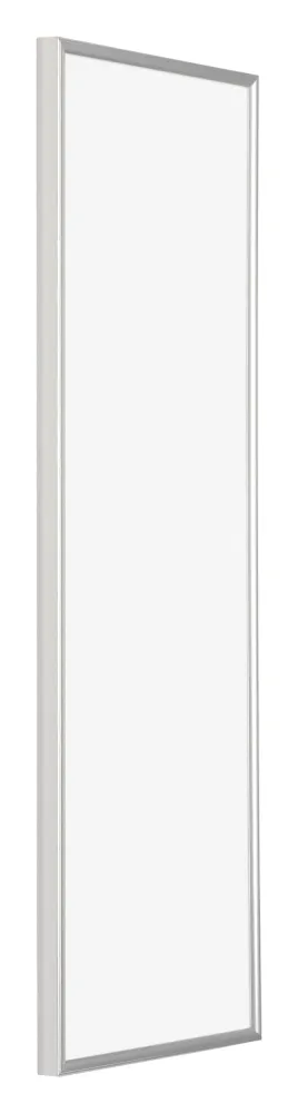 Bilderrahmen 37,5x98 cm - Silber Hochglanz - Kunststoff - Evry