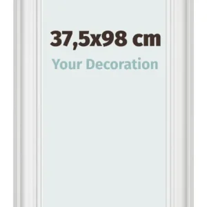 Bilderrahmen 37,5x98 cm - Weiß Gemasert - MDF - Lazio