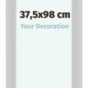 Bilderrahmen 37,5x98 cm - Weiß Hochglanz - MDF - Como
