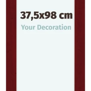 Bilderrahmen 37,5x98 cm - Weinrot Gewischt - MDF - Como