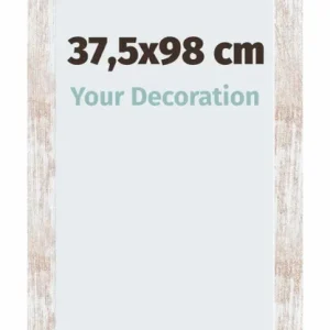 Bilderrahmen 37,5x98 cm - White Wash - MDF - Catania