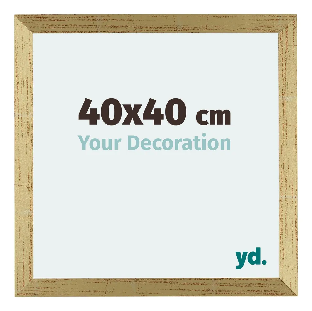 Bilderrahmen 40x40 cm - Goldglanz - MDF - Mura