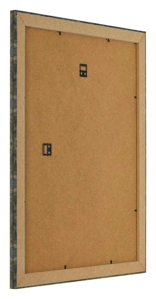 Bilderrahmen 40x45 cm - Blau Gold Meliert - MDF - Pisa