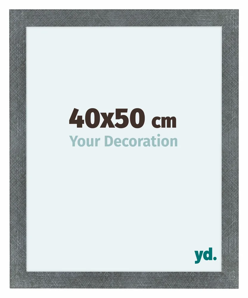 Bilderrahmen 40x50 cm - Eisen Gewischt - MDF - Como
