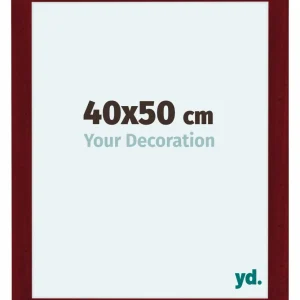 Bilderrahmen 40x50 cm - Weinrot Gewischt - MDF - Como