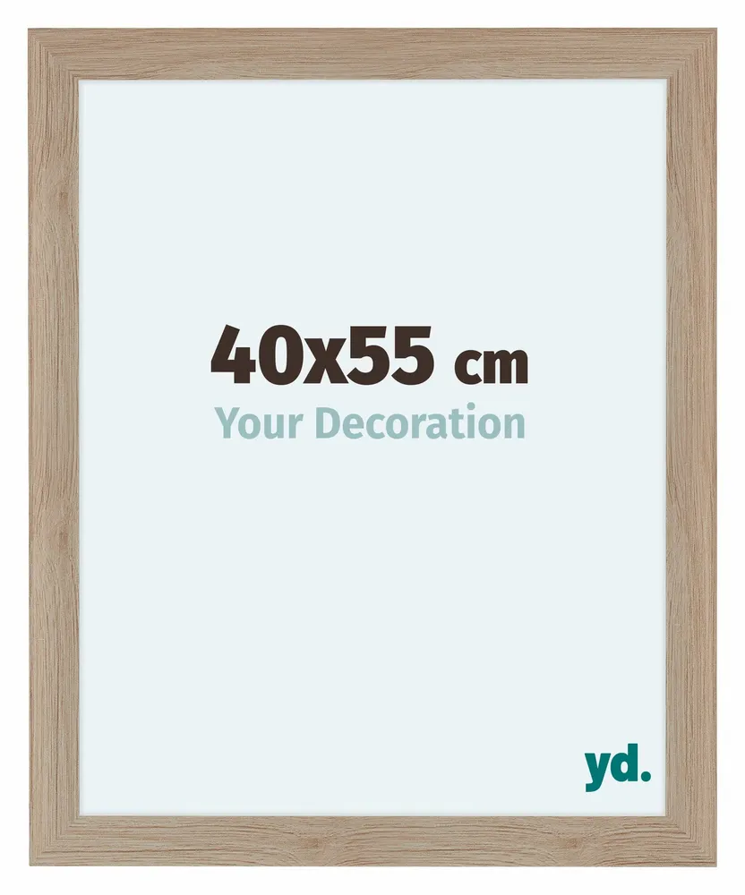 Bilderrahmen 40x55 cm - Eiche Hell - MDF - Como