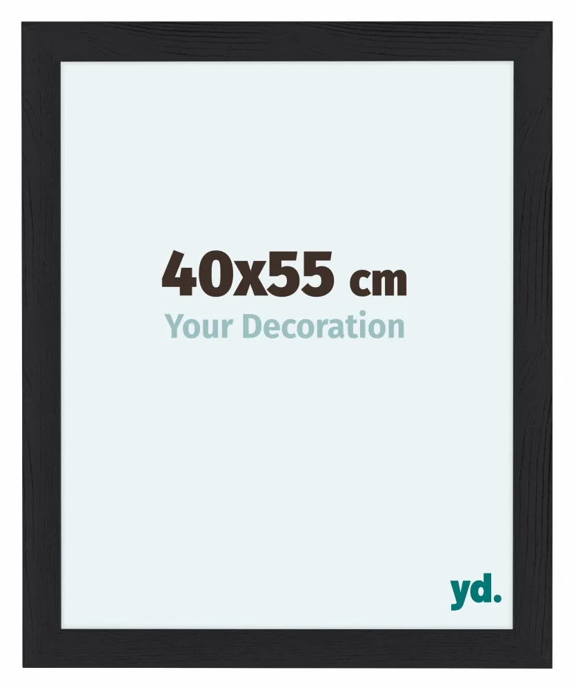 Bilderrahmen 40x55 cm - Schwarz Gemasert - MDF - Como
