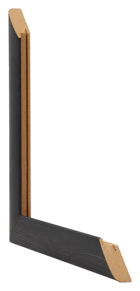 Bilderrahmen 40x55 cm - Schwarz Gemasert - MDF - Como