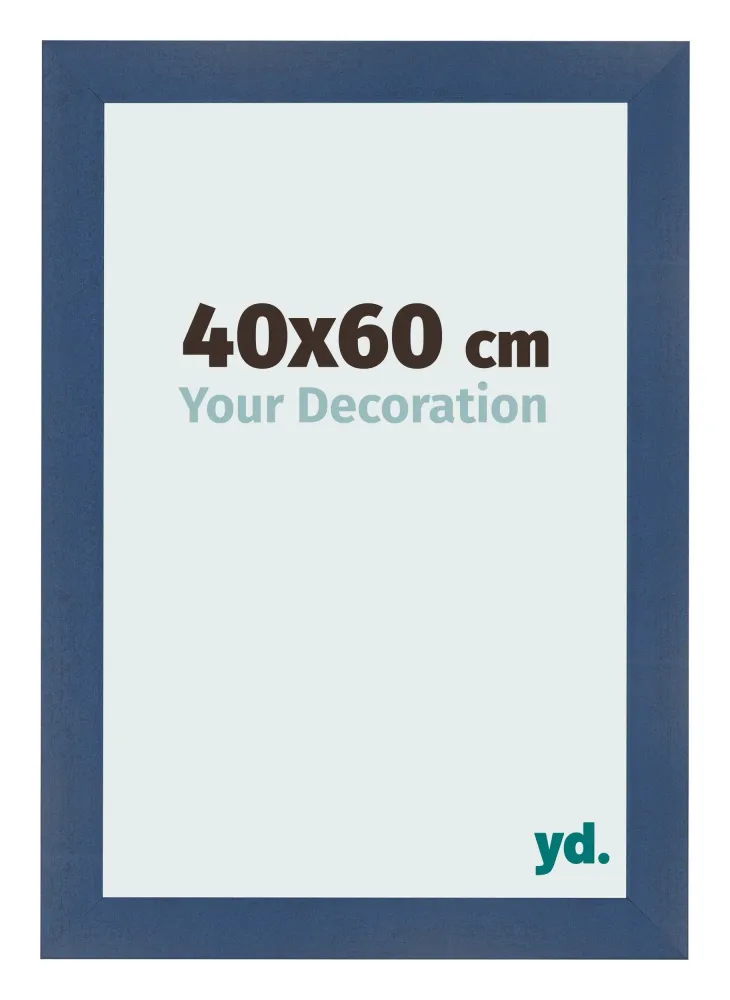 Bilderrahmen 40x60 cm - Dunkelblau Gewischt - MDF - Pisa