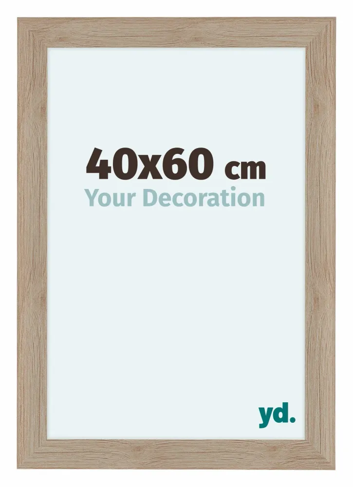 Bilderrahmen 40x60 cm - Eiche Hell - MDF - Como