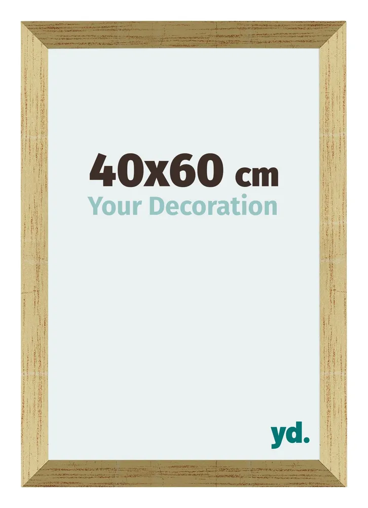 Bilderrahmen 40x60 cm - Goldglanz - MDF - Mura