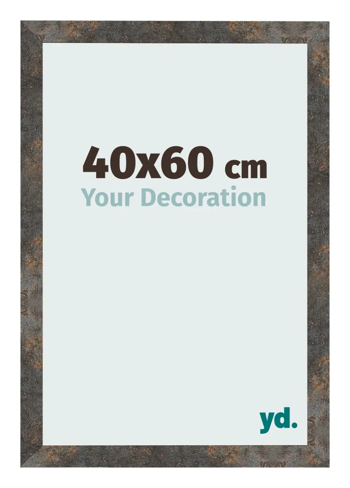 Bilderrahmen 40x60 cm - Oxidiertes Metall - MDF - Bologna