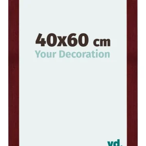 Bilderrahmen 40x60 cm - Weinrot Gewischt - MDF - Mura