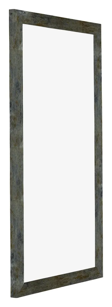 Bilderrahmen 40x70 cm - Blau Gold Meliert - MDF - Mura