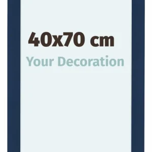 Bilderrahmen 40x70 cm - Dunkelblau Gewischt - MDF - Como