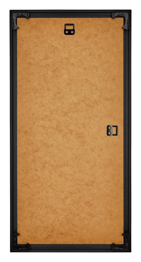 Bilderrahmen 40x70 cm - Schwarz Hochglanz - Kunststoff - Bordeaux