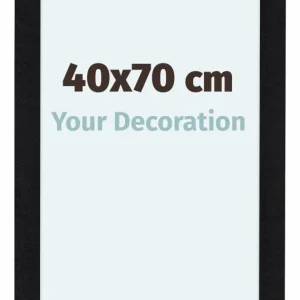 Bilderrahmen 40x70 cm - Schwarz Matt - MDF - Como