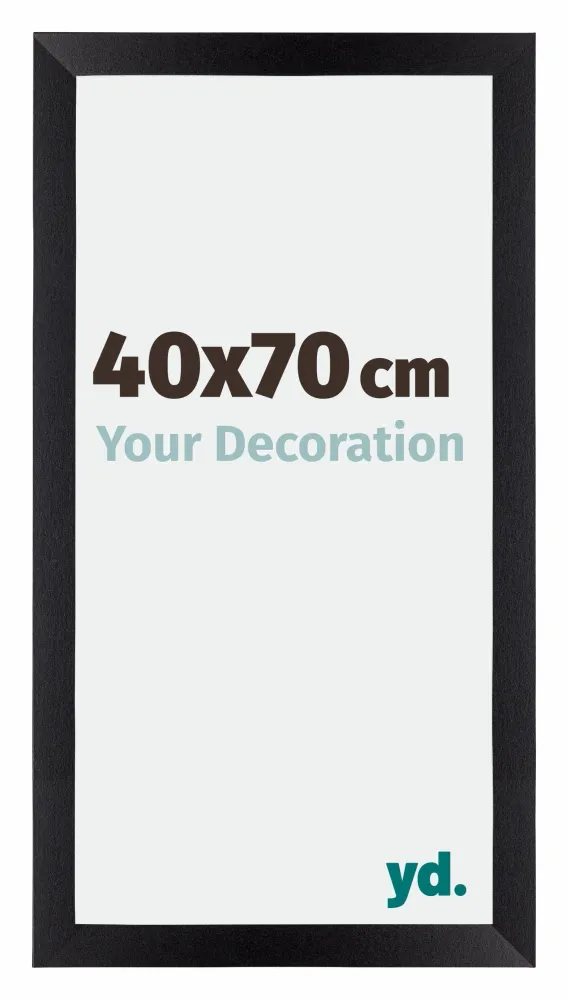 Bilderrahmen 40x70 cm - Schwarz Matt - MDF - Mura