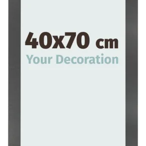 Bilderrahmen 40x70 cm - Schwarz Matt - MDF - Pisa