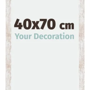 Bilderrahmen 40x70 cm - White Wash - MDF - Catania