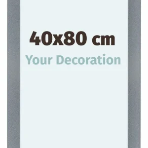 Bilderrahmen 40x80 cm - Aluminium - Gebürstet - MDF - Como
