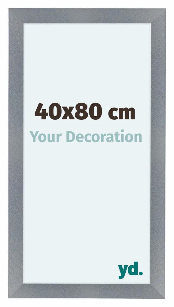Bilderrahmen 40x80 cm - Aluminium - Gebürstet - MDF - Como