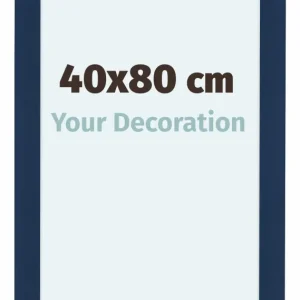 Bilderrahmen 40x80 cm - Dunkelblau Gewischt - MDF - Como