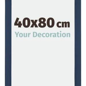 Bilderrahmen 40x80 cm - Dunkelblau Gewischt - MDF - Mura
