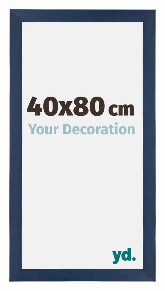 Bilderrahmen 40x80 cm - Dunkelblau Gewischt - MDF - Mura