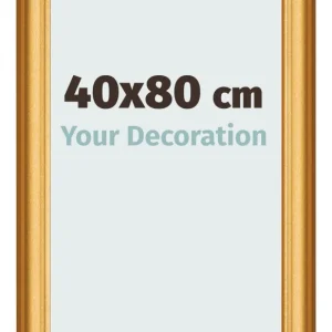 Bilderrahmen 40x80 cm - Gold Matt - MDF - Lazio