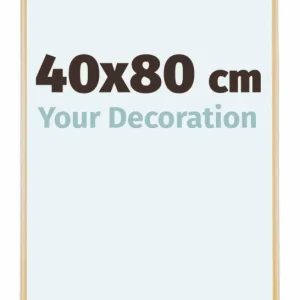 Bilderrahmen 40x80 cm - Gold Vintage - Aluminium - Kent