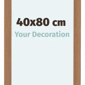 Bilderrahmen 40x80 cm - Nussbaum Hell - MDF - Como