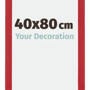Bilderrahmen 40x80 cm - Rot - MDF - Mura