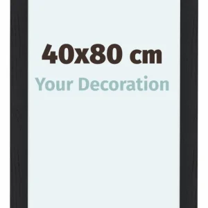 Bilderrahmen 40x80 cm - Schwarz Gemasert - MDF - Como