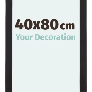 Bilderrahmen 40x80 cm - Schwarz Gemasert - MDF - Mura