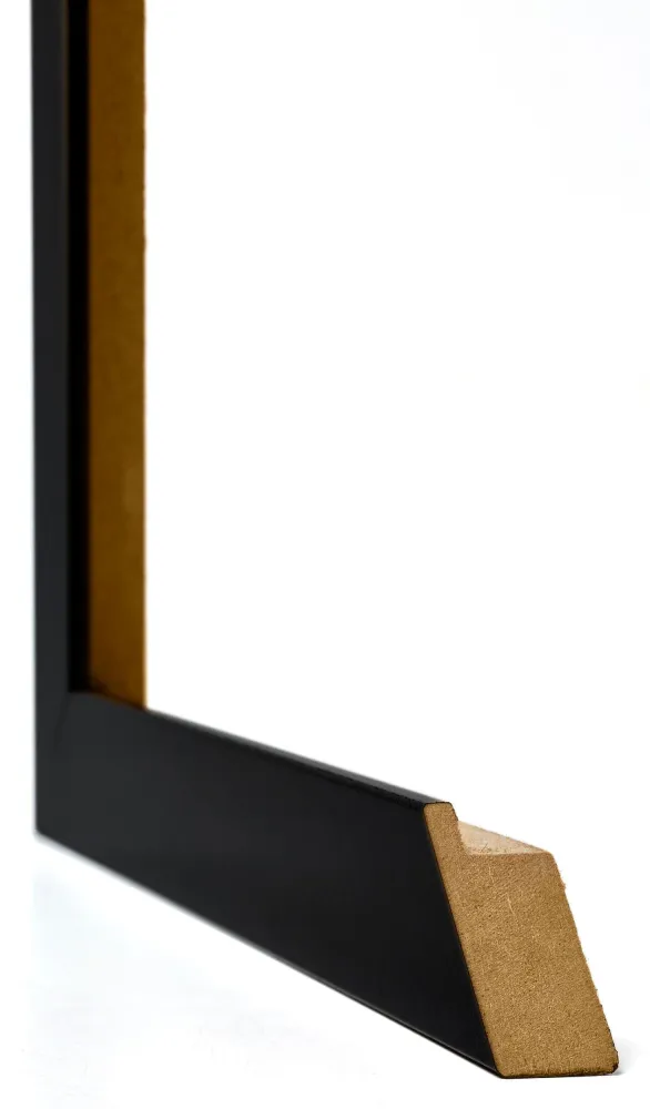 Bilderrahmen 40x80 cm - Schwarz Hochglanz - MDF - Mura