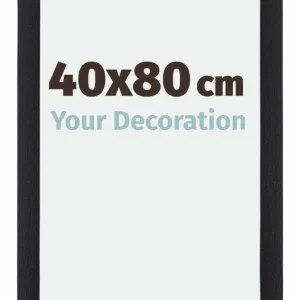 Bilderrahmen 40x80 cm - Schwarz Matt - MDF - Mura