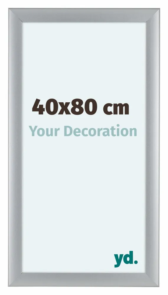 Bilderrahmen 40x80 cm - Silber Matt - MDF - Como