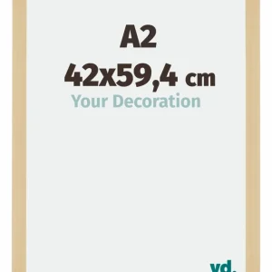 Bilderrahmen A2 - 42x59,4 cm - DIN A2 Ahorn Dekor - MDF - Mura