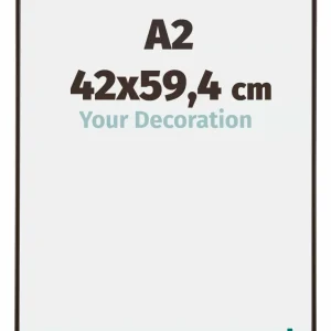 Bilderrahmen A2 - 42x59,4 cm - DIN A2 Antrazit - Kunststoff - Evry