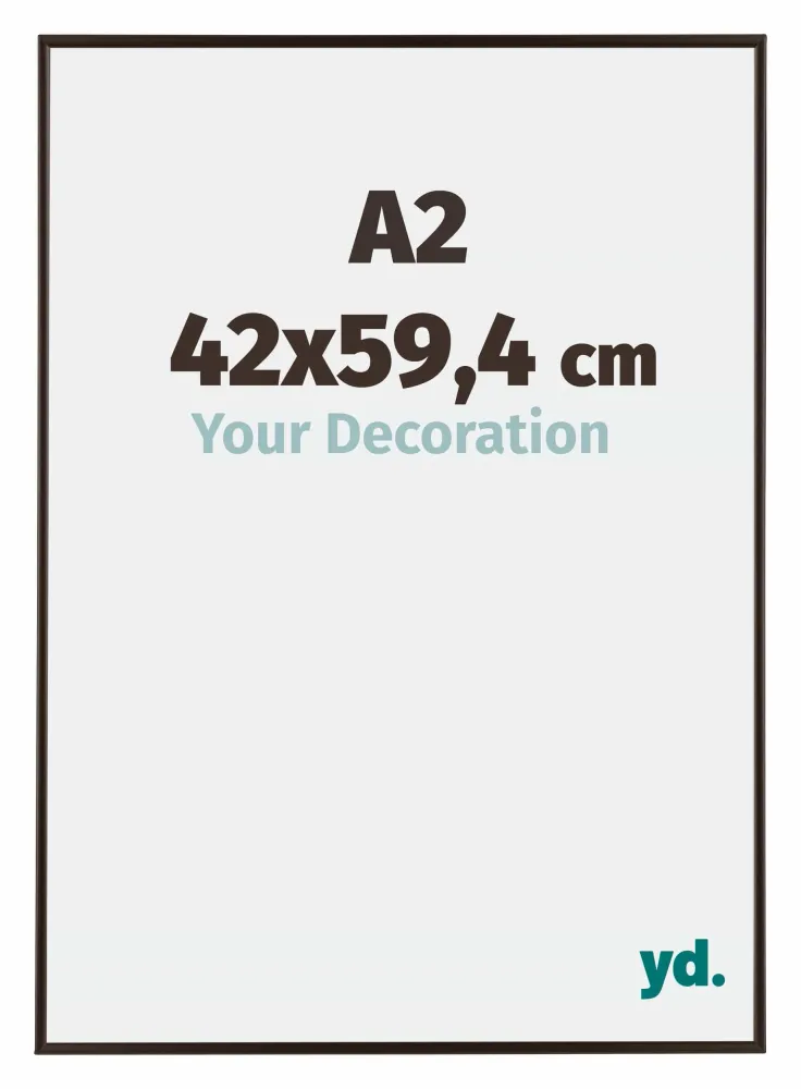 Bilderrahmen A2 - 42x59,4 cm - DIN A2 Antrazit - Kunststoff - Evry