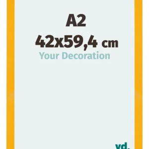 Bilderrahmen A2 - 42x59,4 cm - DIN A2 Gelb - MDF - Mura